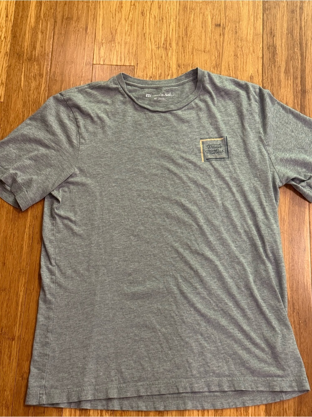 Travis Mathew Heather Gray Crewneck Short Sleeve Tee